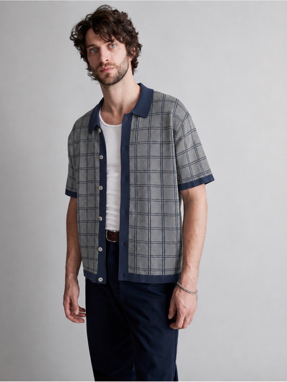 Madewell Button-Up Short-Sleeve Sweater Polo